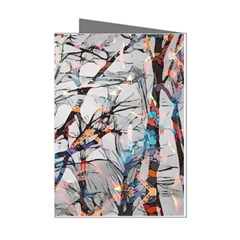 Forest-abstract-artwork-colorful Mini Greeting Cards (pkg Of 8) by Bedest