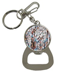 Forest-abstract-artwork-colorful Bottle Opener Key Chain by Bedest