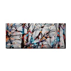 Forest-abstract-artwork-colorful Hand Towel by Bedest