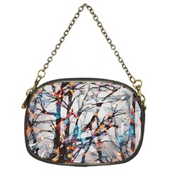 Forest-abstract-artwork-colorful Chain Purse (one Side) by Bedest