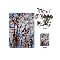 Forest-abstract-artwork-colorful Playing Cards 54 Designs (mini) by Bedest