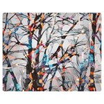 Forest-abstract-artwork-colorful Two Sides Premium Plush Fleece Blanket (Medium) 60 x50  Blanket Front