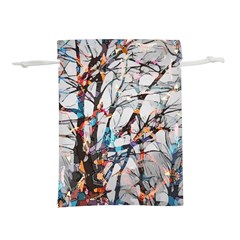 Forest-abstract-artwork-colorful Lightweight Drawstring Pouch (s) by Bedest