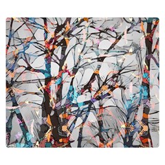 Forest-abstract-artwork-colorful Premium Plush Fleece Blanket (small) by Bedest