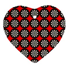 Darts-dart-board-board-target-game Ornament (heart)