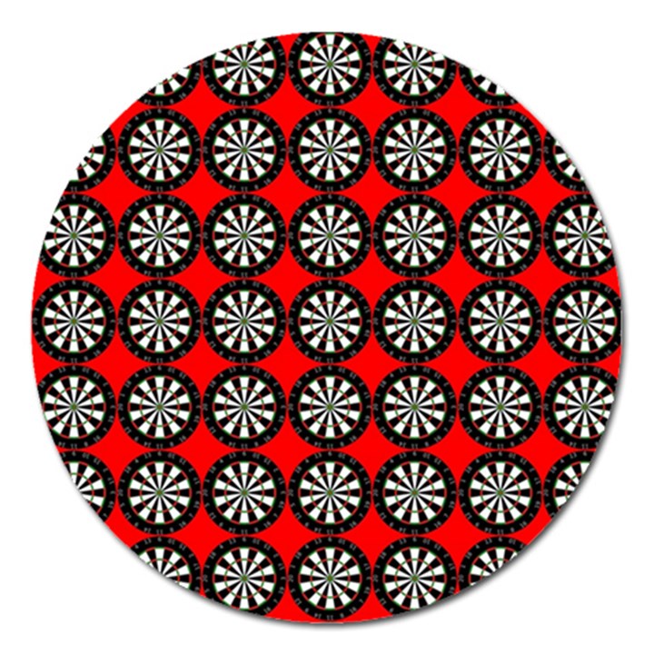 Darts-dart-board-board-target-game Magnet 5  (Round)