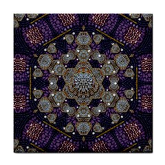 Flowers Of Diamonds In Harmony And Structures Of Love Tile Coaster by pepitasart