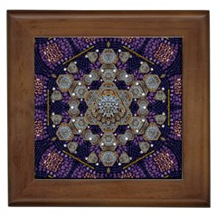 Flowers Of Diamonds In Harmony And Structures Of Love Framed Tile by pepitasart