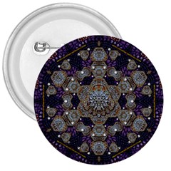 Flowers Of Diamonds In Harmony And Structures Of Love 3  Buttons by pepitasart