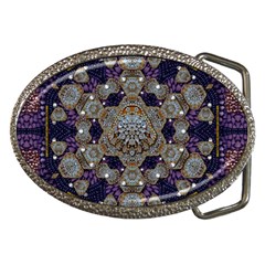 Flowers Of Diamonds In Harmony And Structures Of Love Belt Buckles by pepitasart