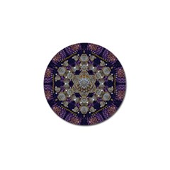 Flowers Of Diamonds In Harmony And Structures Of Love Golf Ball Marker by pepitasart