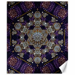 Flowers Of Diamonds In Harmony And Structures Of Love Canvas 20  X 24  by pepitasart