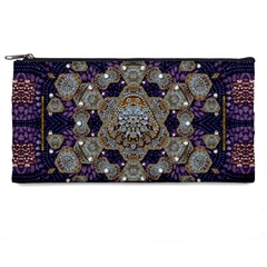 Flowers Of Diamonds In Harmony And Structures Of Love Pencil Case by pepitasart