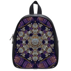 Flowers Of Diamonds In Harmony And Structures Of Love School Bag (small) by pepitasart