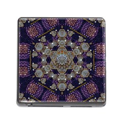 Flowers Of Diamonds In Harmony And Structures Of Love Memory Card Reader (square 5 Slot) by pepitasart