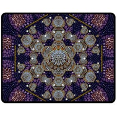 Flowers Of Diamonds In Harmony And Structures Of Love Fleece Blanket (medium) by pepitasart