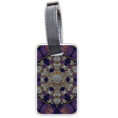 Flowers Of Diamonds In Harmony And Structures Of Love Luggage Tag (one Side) by pepitasart