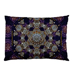 Flowers Of Diamonds In Harmony And Structures Of Love Pillow Case (two Sides) by pepitasart