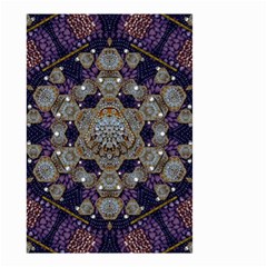 Flowers Of Diamonds In Harmony And Structures Of Love Small Garden Flag (two Sides) by pepitasart