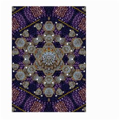 Flowers Of Diamonds In Harmony And Structures Of Love Large Garden Flag (two Sides) by pepitasart