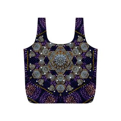 Flowers Of Diamonds In Harmony And Structures Of Love Full Print Recycle Bag (s) by pepitasart