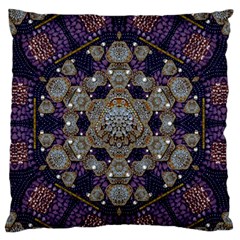 Flowers Of Diamonds In Harmony And Structures Of Love Standard Premium Plush Fleece Cushion Case (one Side) by pepitasart