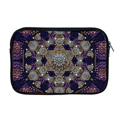 Flowers Of Diamonds In Harmony And Structures Of Love Apple Macbook Pro 17  Zipper Case by pepitasart