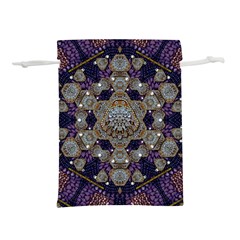 Flowers Of Diamonds In Harmony And Structures Of Love Lightweight Drawstring Pouch (l) by pepitasart