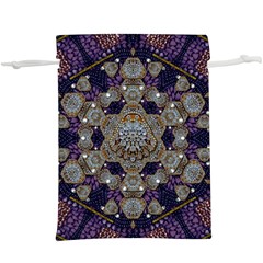 Flowers Of Diamonds In Harmony And Structures Of Love Lightweight Drawstring Pouch (xl) by pepitasart