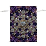 Flowers Of Diamonds In Harmony And Structures Of Love Lightweight Drawstring Pouch (XL) Front