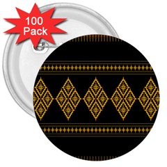 Abstract-batik Klasikjpg 3  Buttons (100 Pack)  by nateshop