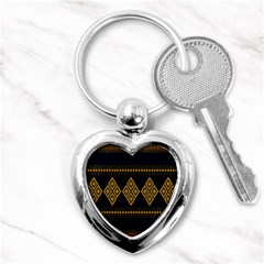 Abstract-batik Klasikjpg Key Chain (heart) by nateshop