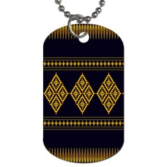 Abstract-batik Klasikjpg Dog Tag (one Side) by nateshop