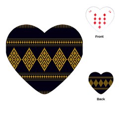 Abstract-batik Klasikjpg Playing Cards Single Design (heart) by nateshop