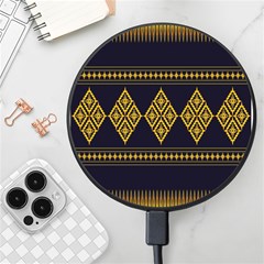 Abstract-batik Klasikjpg Wireless Fast Charger(black) by nateshop