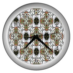 Background-baitik Wall Clock (silver) by nateshop