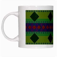 Background-batik 01 White Mug by nateshop