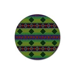 Background-batik 01 Magnet 3  (round) by nateshop