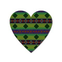 Background-batik 01 Heart Magnet by nateshop