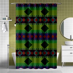 Background-batik 01 Shower Curtain 48  X 72  (small)  by nateshop