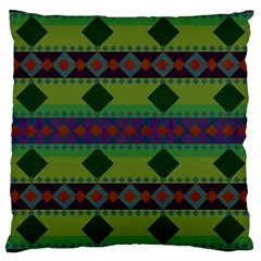 Background-batik 01 Large Cushion Case (two Sides) by nateshop