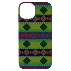 Background-batik 01 Iphone 14 Black Uv Print Case by nateshop