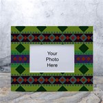 Background-batik 01 White Tabletop Photo Frame 4 x6  Front