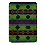 Background-batik 01 Rectangular Glass Fridge Magnet (4 pack) Front