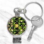 Background-batik 02 Nail Clippers Key Chain Front