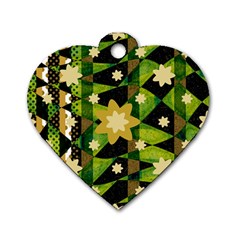 Background-batik 02 Dog Tag Heart (two Sides) by nateshop