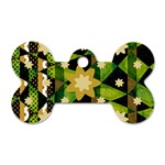 Background-batik 02 Dog Tag Bone (One Side) Front