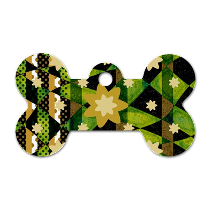 Background-batik 02 Dog Tag Bone (One Side)