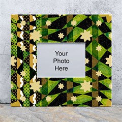 Background-batik 02 White Wall Photo Frame 5  X 7  by nateshop