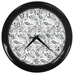 Batik Klasik In Indonesia Wall Clock (Black) Front